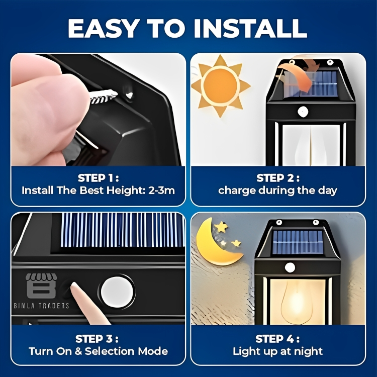 Solar wall light
