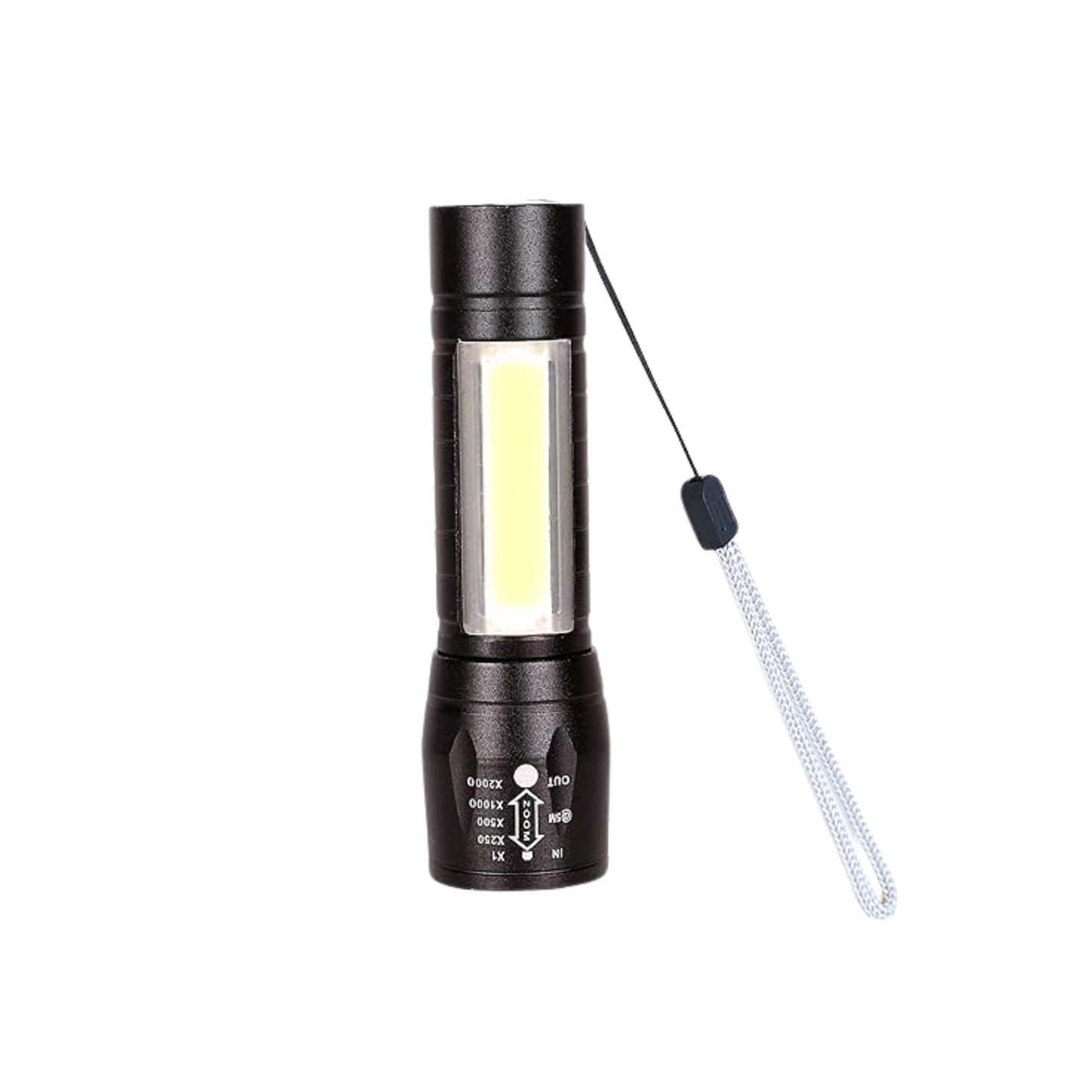 High Quality LED Flashlight Torch with Mini LED COB Lights Portable Torch Light USB Rechargeable 3 Modes, Ultra-Light & Easy to Carry Design Large Reflector, for Everyday Use Emergency Light