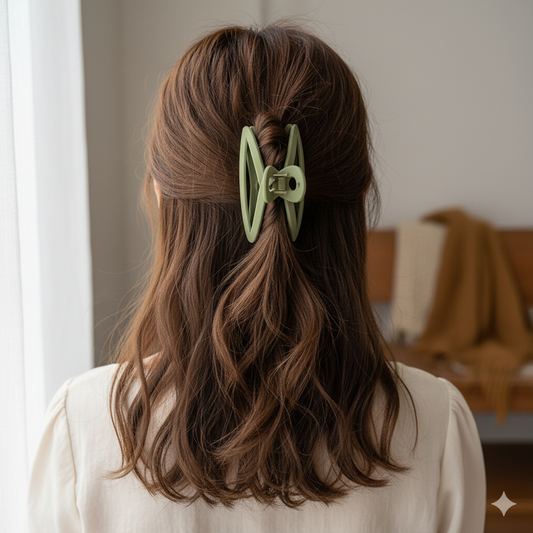 Hair Claw Clips for Women Girls –6 Pcs Strong Hold Clamps for Thick Thin Hair, Matte Nonslip Jaw Clips, Neutral Butterfly Claw, Styling, Hair Accessories, Ponytail Holder, Multicolor