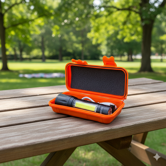 High Quality LED Flashlight Torch with Mini LED COB Lights Portable Torch Light USB Rechargeable 3 Modes, Ultra-Light & Easy to Carry Design Large Reflector, for Everyday Use Emergency Light